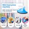 Iron Mini Heat Press Mini Iron Portable Handy Heat Press Small Iron with Charging Base Accessories for Beads Patch Clothes DIY Shoes T-Shirts Heat Transfer Vinyl Projects (Blue)